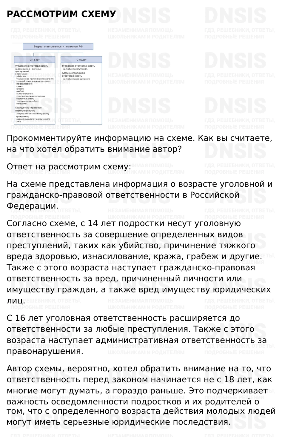 ГДЗ §17 - Рассмотрим Схему. Обществознание 7 класс. Учебник - Боголюбов,  Лазебникова, Половникова | DNSIS авторские ГДЗ